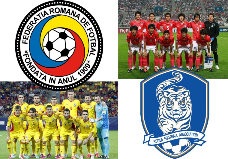 Romanian Football Players in South Korea Korean-romania-football